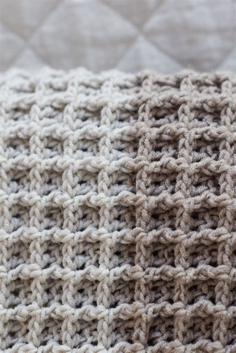 Waffle Stitch Crochet Blanket Pattern – Mama In A Stitch