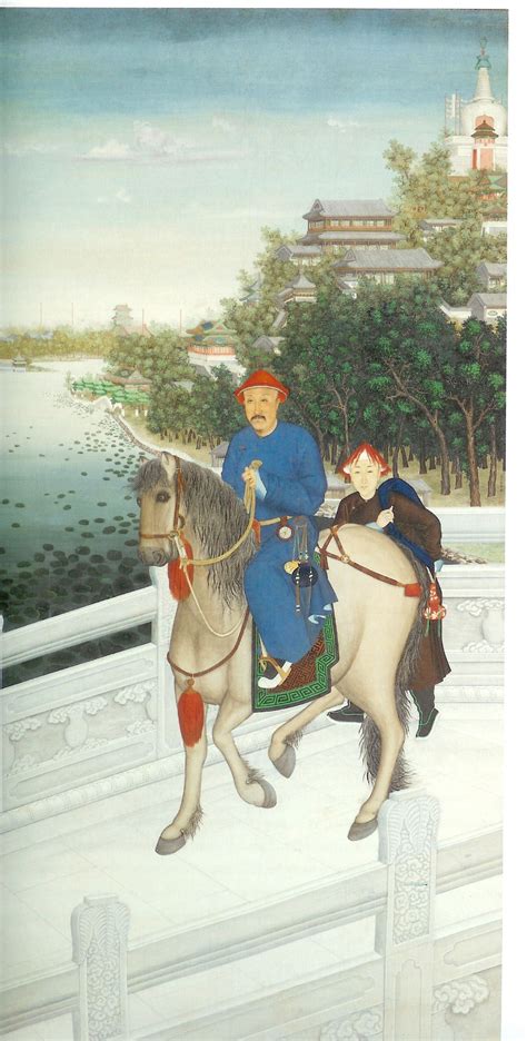 Castiglione's "Portrait of the Qianlong Emperor in front of the White ...