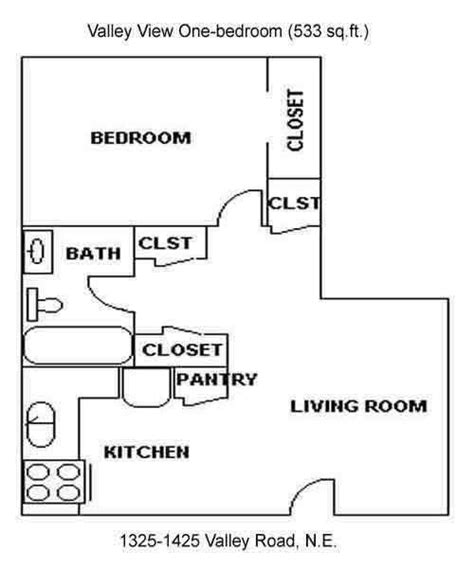 Valley View Apartments Floor Plans - floorplans.click