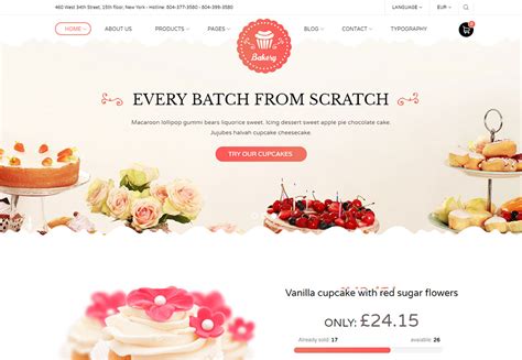 Bakery Website Template