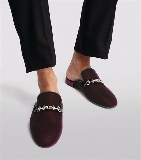 Christian Louboutin Coolito Swing Velvet Slides | Harrods US