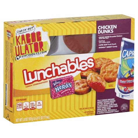 Oscar Mayer Dunks Chicken Nuggets - Lunchables Entrée, 9.8 oz | La Comprita