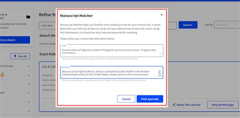 Master Journal List: the free tool for selecting a journal