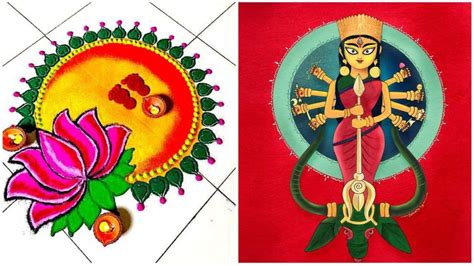 Chaitra Navratri 2023: Nine rangoli designs for each day of the festival - Hindustan Times