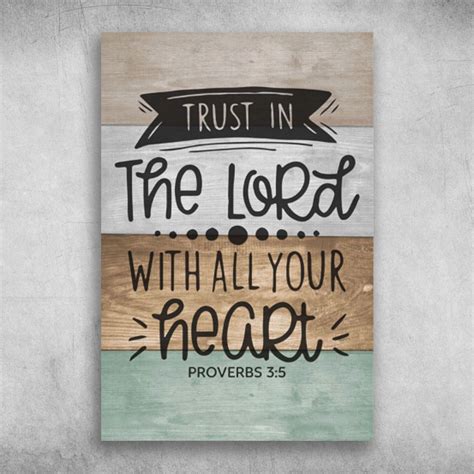 Trust In The Lord With All Your Heart Proverbs 3 5 - FridayStuff