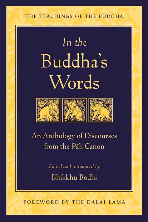 In the Buddha's Words | Book by Bodhi, Dalai Lama | Official Publisher Page | Simon & Schuster