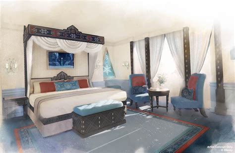 Newly Released Art Showcases "Frozen" Themed Rooms at Disneyland Hotel ...