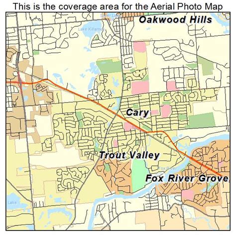 Aerial Photography Map of Cary, IL Illinois