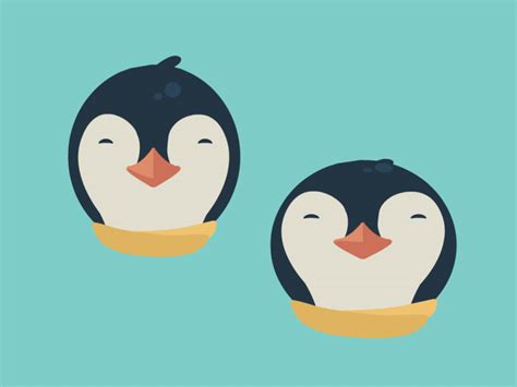 bouncing penguins [gif] by henrique barone on Dribbble