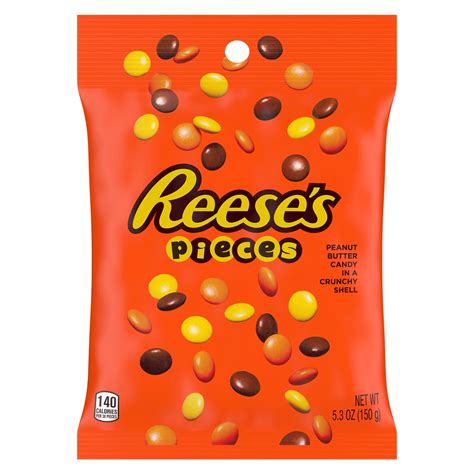 Reese's Pieces Peanut Butter In a Crunchy Shell Candy, Bag 5.3 oz ...