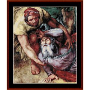 Conversion of Saul - Michelangelo cross stitch pattern by Cross Stitch ...