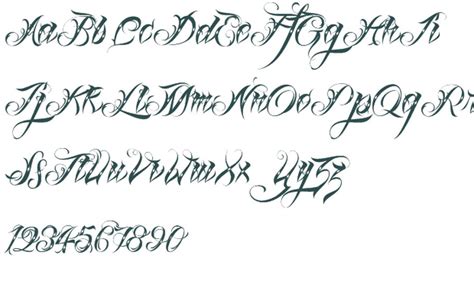 Cursive Font For Tattoos Generator