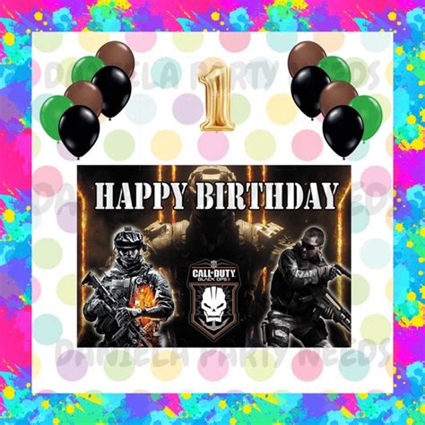 Call of Duty Theme Party Decoration Set A | Shopee Philippines