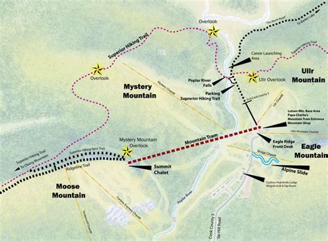 Lutsen Mountain Hiking Trails | Hiking map, Lutsen mountains, Mountain hiking