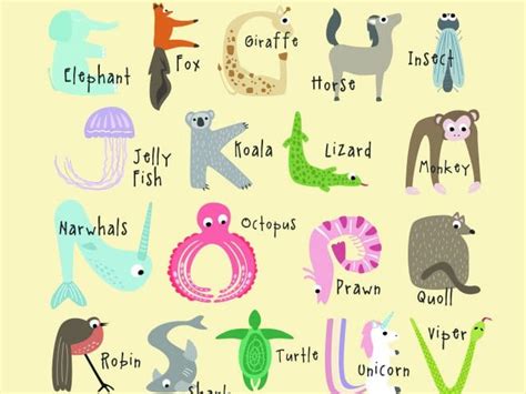 Free, Cute And Educational Animal Alphabet Printables - Tulamama