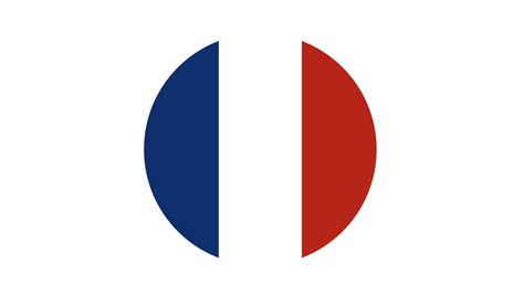 France flag circle, vector image and icon 7686727 Vector Art at Vecteezy