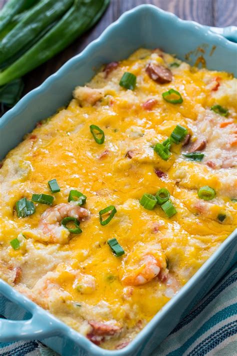 Shrimp and Grits Casserole - Spicy Southern Kitchen