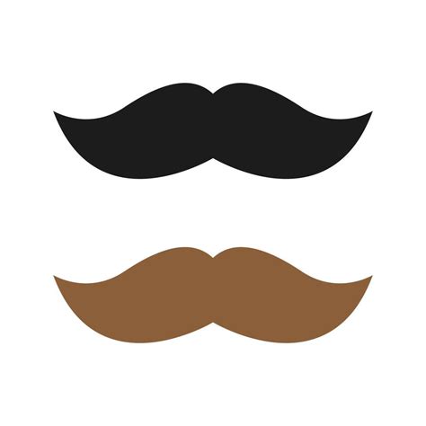 Mustache isolated on white background 9760141 Vector Art at Vecteezy