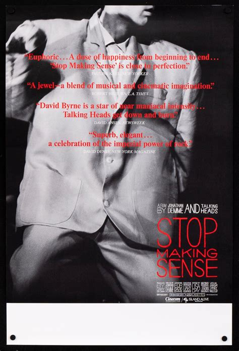 Stop Making Sense Movie Poster 1984 16x24