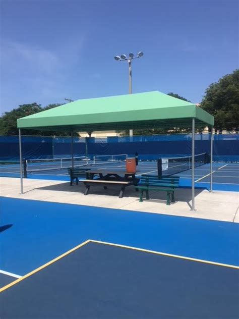 Let There Be Shade! New Canopy for Pickleball Courts - Delray Beach ...