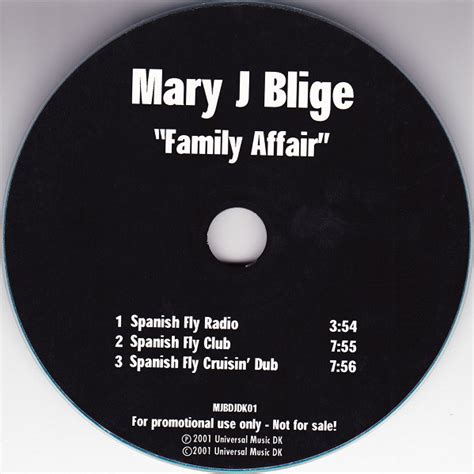 Mary J Blige* - Family Affair (2001, CDr) | Discogs