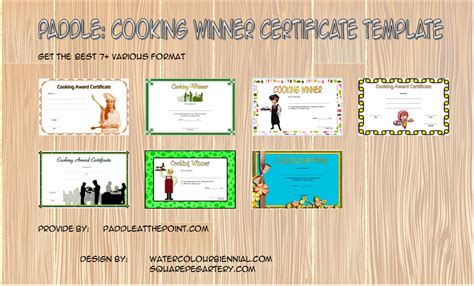 Cooking Competition Certificate Templates: The 7+ Best Ideas