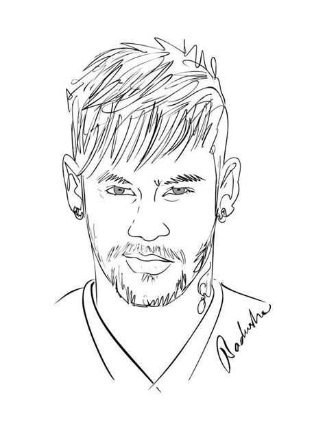 Neymar drawn by Badusha | Voetbal tekenen, Portrettekening, Tekeningen ...