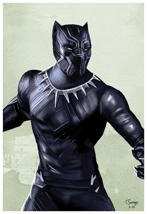 Black Panther Fan Art by Tony Santiago by tsantiago on DeviantArt