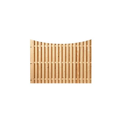 Shadowbox Wood Fence Panels, Concave Top - Treated | Hoover Fence Co.