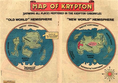 DC Comics of the 1980s: 1981 - Map of Krypton