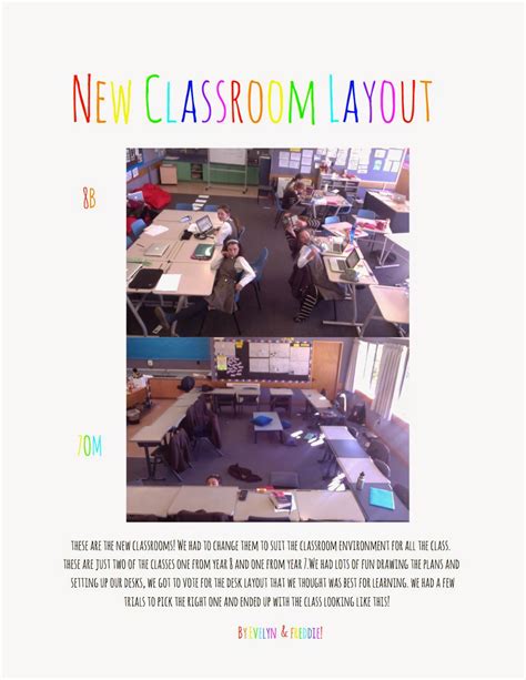 8B Online: New Classroom Layout