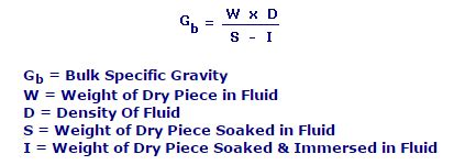 Calculate Weight Based On Specific Gravity