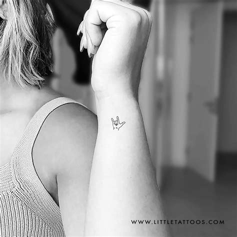 ILY Sign Temporary Tattoo - Set of 3 – Little Tattoos