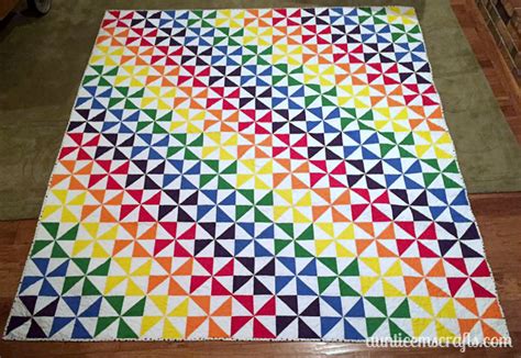 Sharing the Craft with a Rainbow Pinwheel Quilt - Auntie Em's Crafts