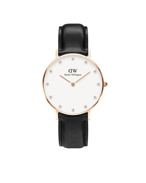 Daniel wellington 0951dw Ladies Strap Watch in Black | Lyst