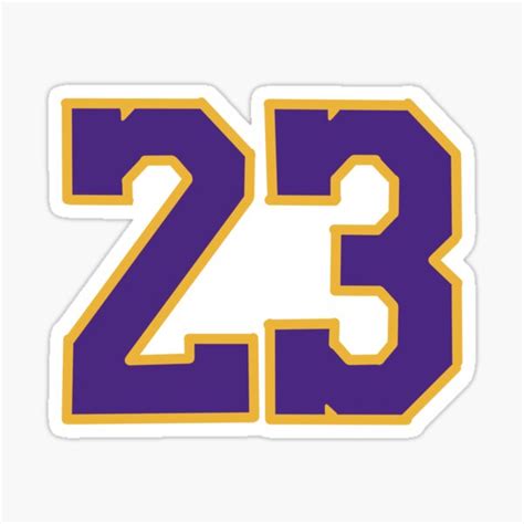 "Lebron Lakers 23" Sticker for Sale by bulldog2171 | Redbubble