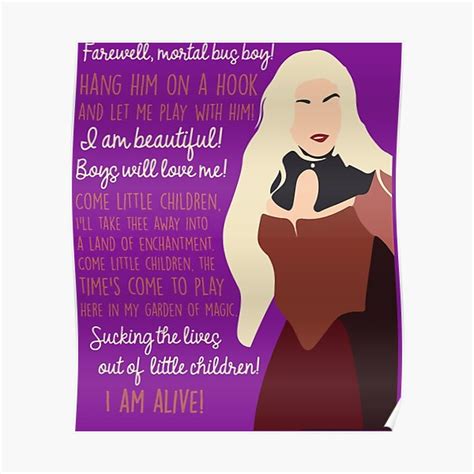 "Hocus Pocus Sarah Sanderson Quotes " Poster for Sale by ...