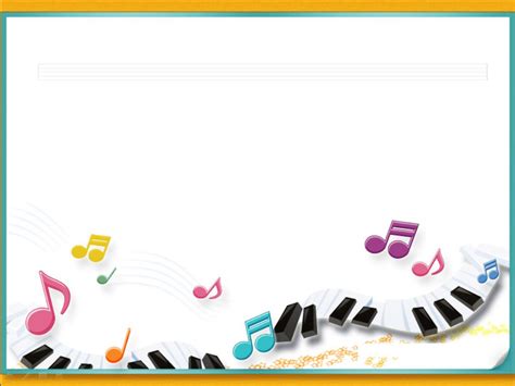 Piano music notes with frames ppt backgrounds, Piano music notes with frames powerpoint | Clip ...