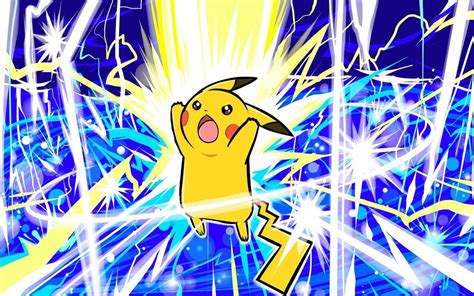 Pikachu Thunderbolt Wallpapers - Wallpaper Cave