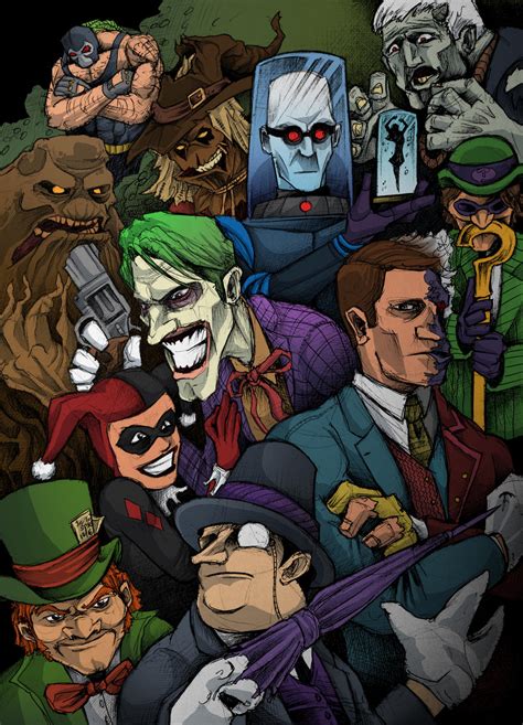 Batman Rogues Gallery by JeffyP on DeviantArt