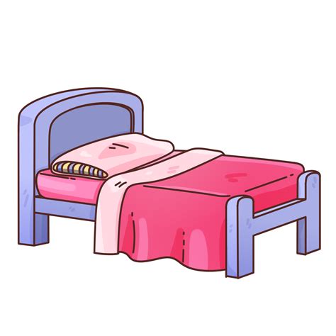 Download Sleeping Time Objects Clip Art Cartoon Bed for free