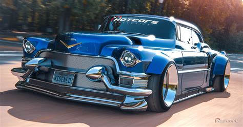 This 1955 Cadillac Fleetwood Restomod Render Is Where Luxury Meets Aggression