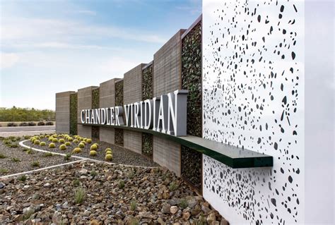 CHANDLER VIRIDIAN | Entrance signage, Exterior signage, Architectural signage