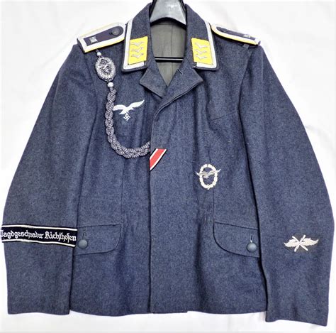 WW2 GERMAN AIR FORCE LUFTWAFFE FLIGHT SERGEANT’S UNIFORM JACKET – JB ...