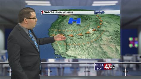 Weather Tidbits: Santa Ana Winds - 47abc