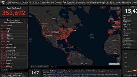 Johns Hopkins’ coronavirus-tracking map now shows COVID-19 cases by city, county - Louisville ...