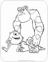 Disney Pixar Monsters Inc Coloring Pages sketch template
