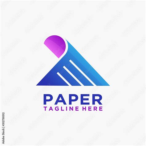 Creative paper logo design Stock Vector | Adobe Stock