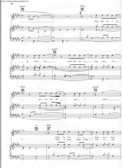 Alicia keys diary piano sheet music - pressluda