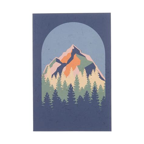 Mountain Silhouette Painting Canvas Wall Art